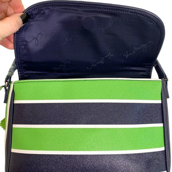 NWT Vera Bradley Flap Crossbody Lucky Stripe Shoulder Strap Handbag - Picture 5 of 14